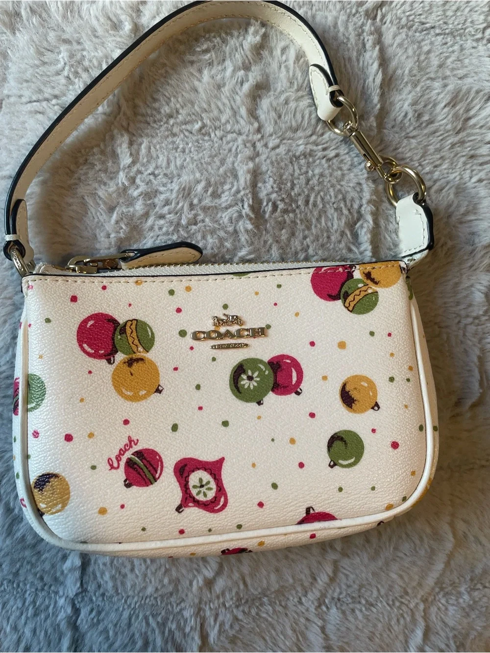Coach Nolita 15 White Christmas Bag